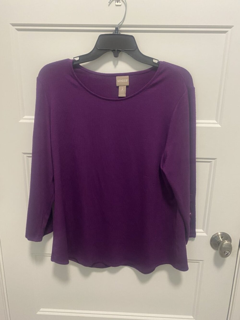 Chicos Ladies Purple lightweight sweater